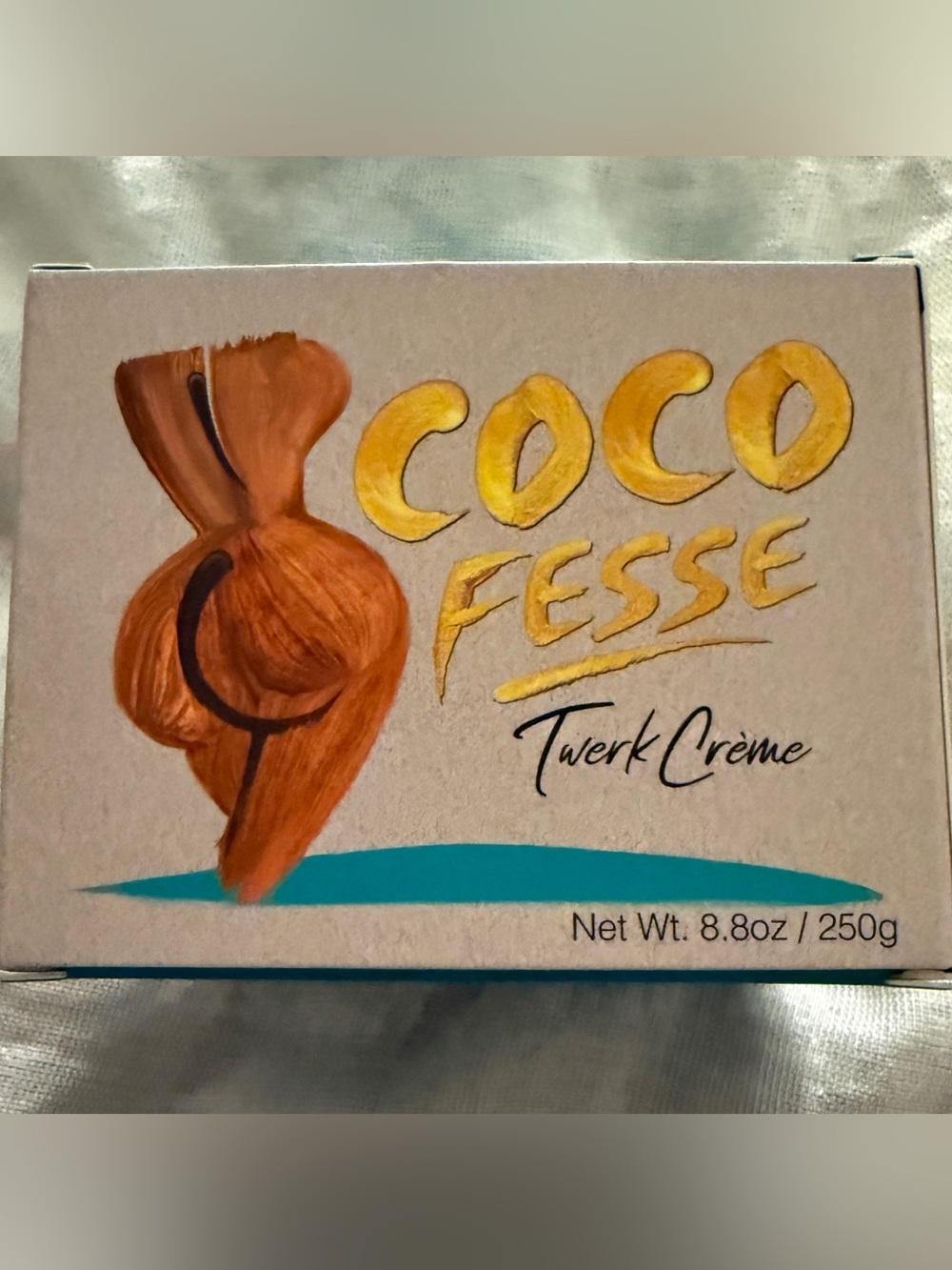 Coco Fesse Twerk Crème Body Cream 8.8 oz Coconut Caffeine Firming Shimmer NEW